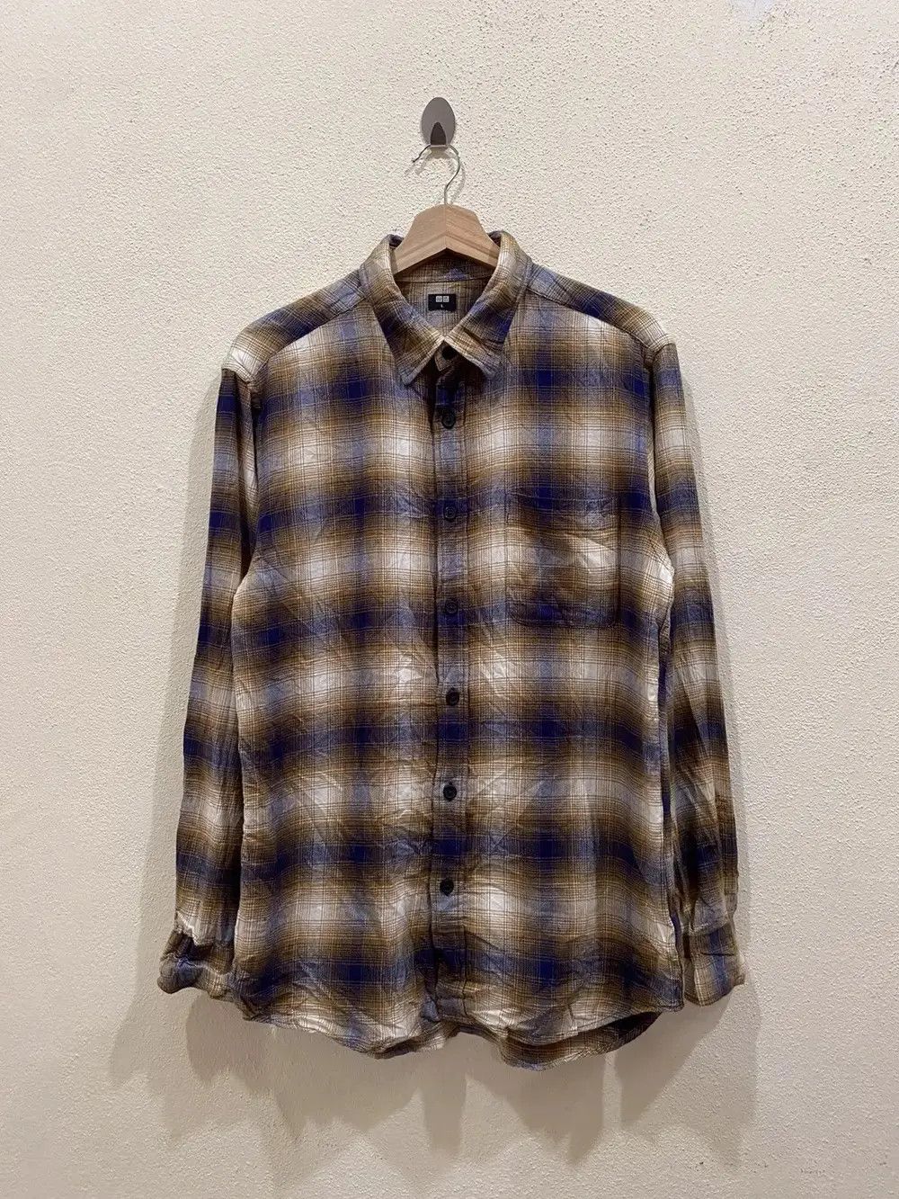 Japanese Brand Japanese Brand Uniqlo Plaid Tartan Flannel Shirt Size US L / EU 52-54 / 3 - 2 Thumbnail