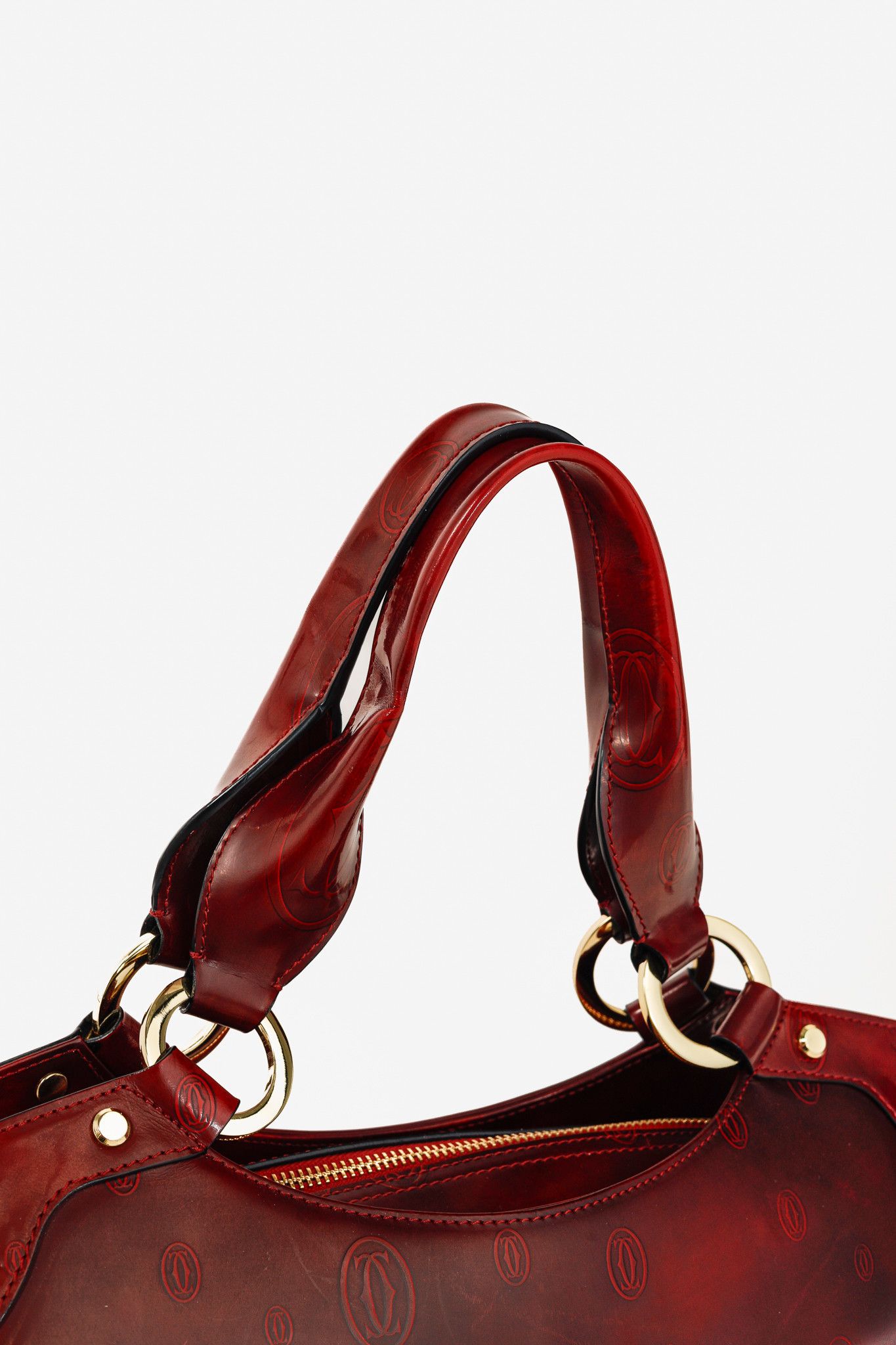 Cartier Cartier Marcello Red Happy Birthday Leather Shoulder Bag Size ONE SIZE - 7 Thumbnail