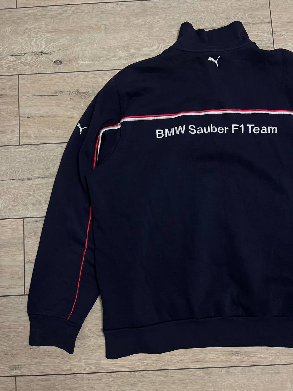 BMW × Puma Puma BMW Sauber F1 Team Sweatshirt 1/4 zip Jacket Navy Blue Size US XXL / EU 58 / 5 - 2 Thumbnail