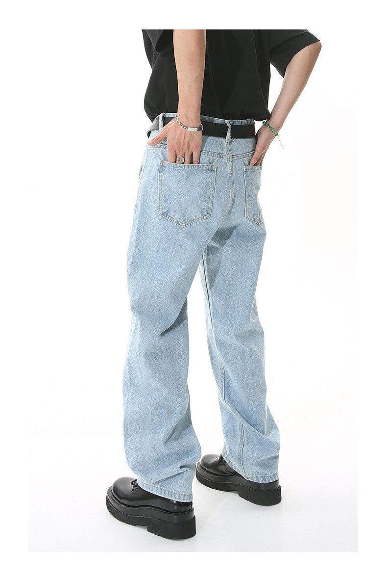 Japanese Brand × Vintage Japanese retro washed simple trendy straight jeans Size US 32 / EU 48 - 3 Thumbnail
