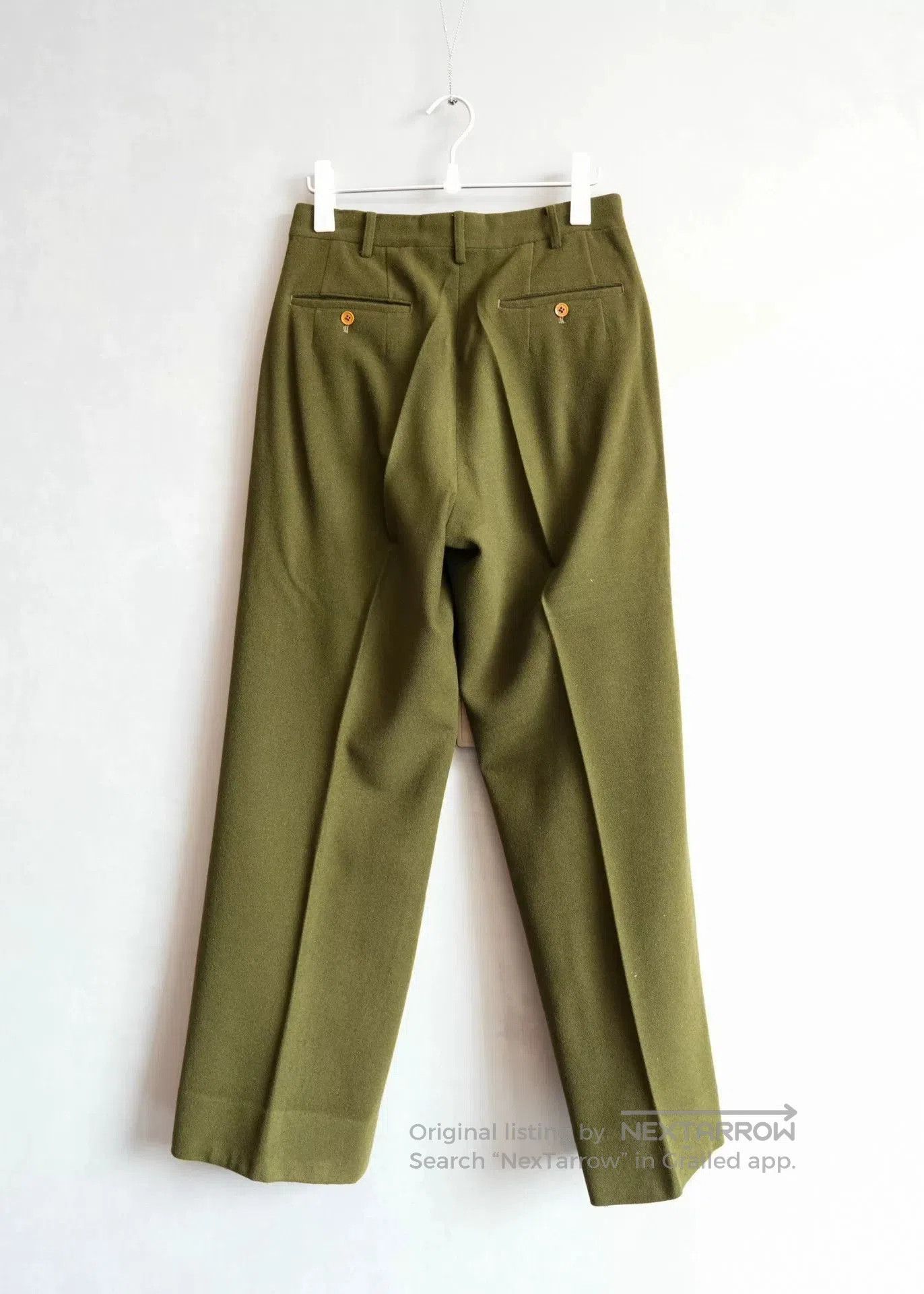 Yohji Yamamoto Yohji Yamamoto Green Trousers. Size US 26 / EU 42 - 2 Thumbnail