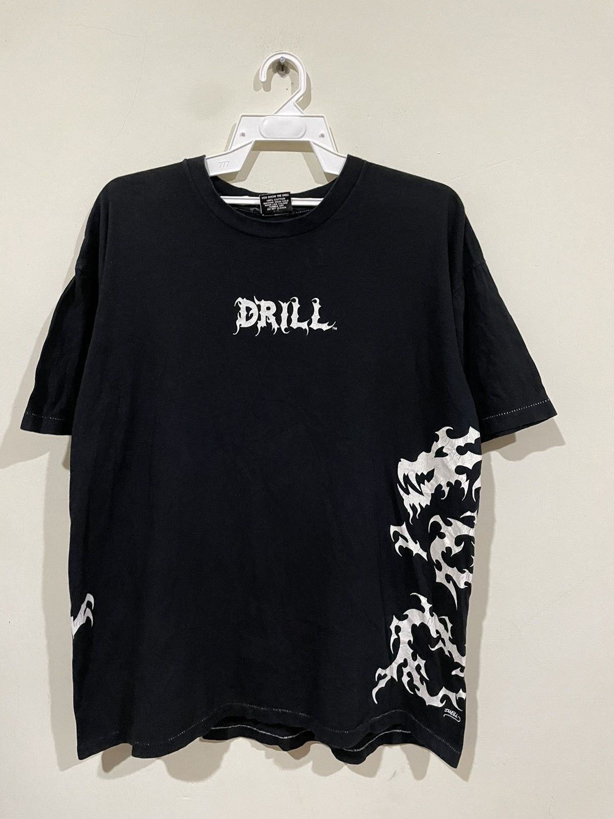 Vintage Vintage Dwell 90s Drill Skateboard Dwell Dragon Graffiti Tee Size US L / EU 52-54 / 3 - 1 Thumbnail