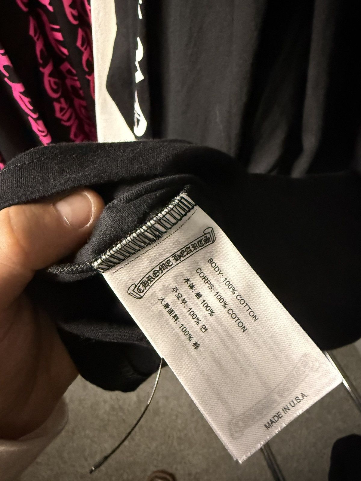 Chrome Hearts Chrome Hearts Black Scroll Logo Long-sleeve Size US L / EU 52-54 / 3 - 3 Thumbnail