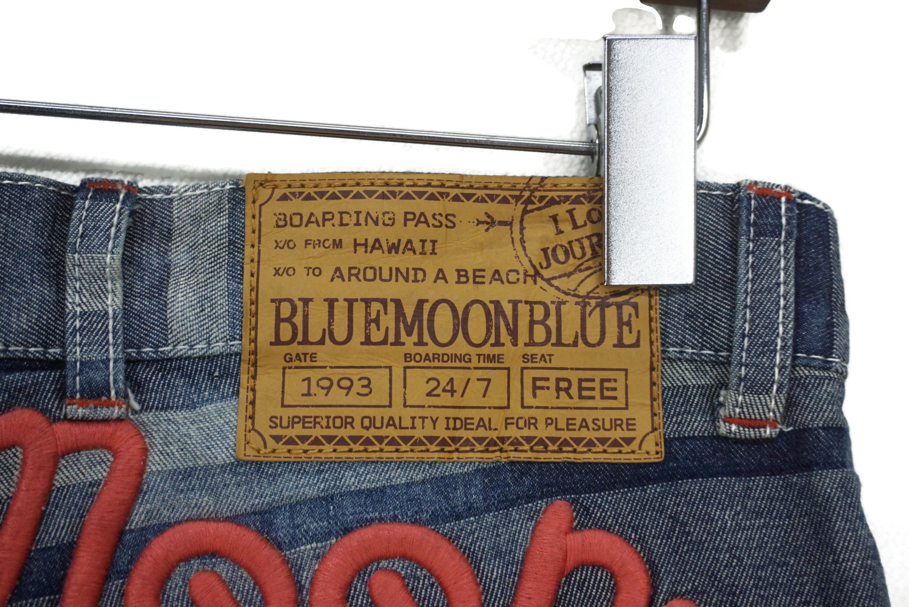 Japanese Brand Blue Moon Blue Jeans fit W31xL28 Embroidered Jacquard Denim Size 26" / US 2 / IT 38 - 10 Thumbnail