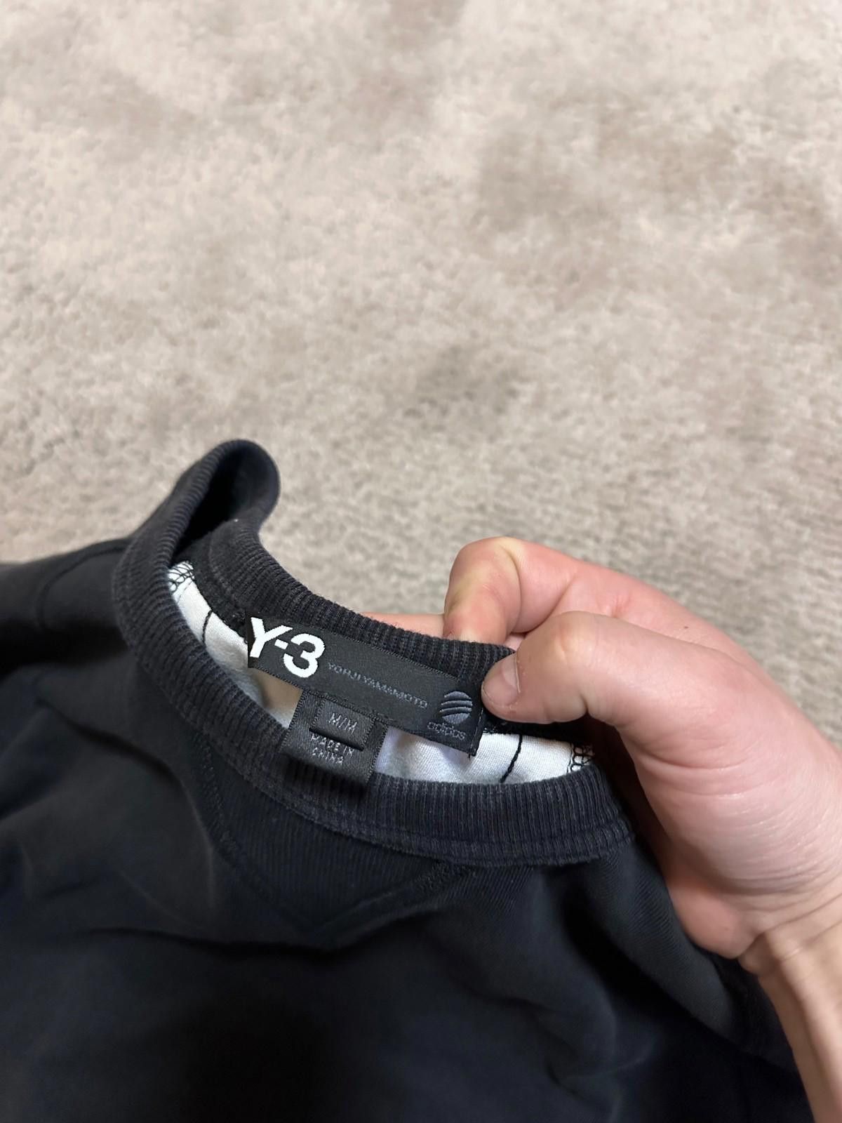 Yohji Yamamoto Y-3 Mens Sweatshirt Medium Black Yohji Yamamoto Adidas Logo Size US M / EU 48-50 / 2 - 6 Thumbnail