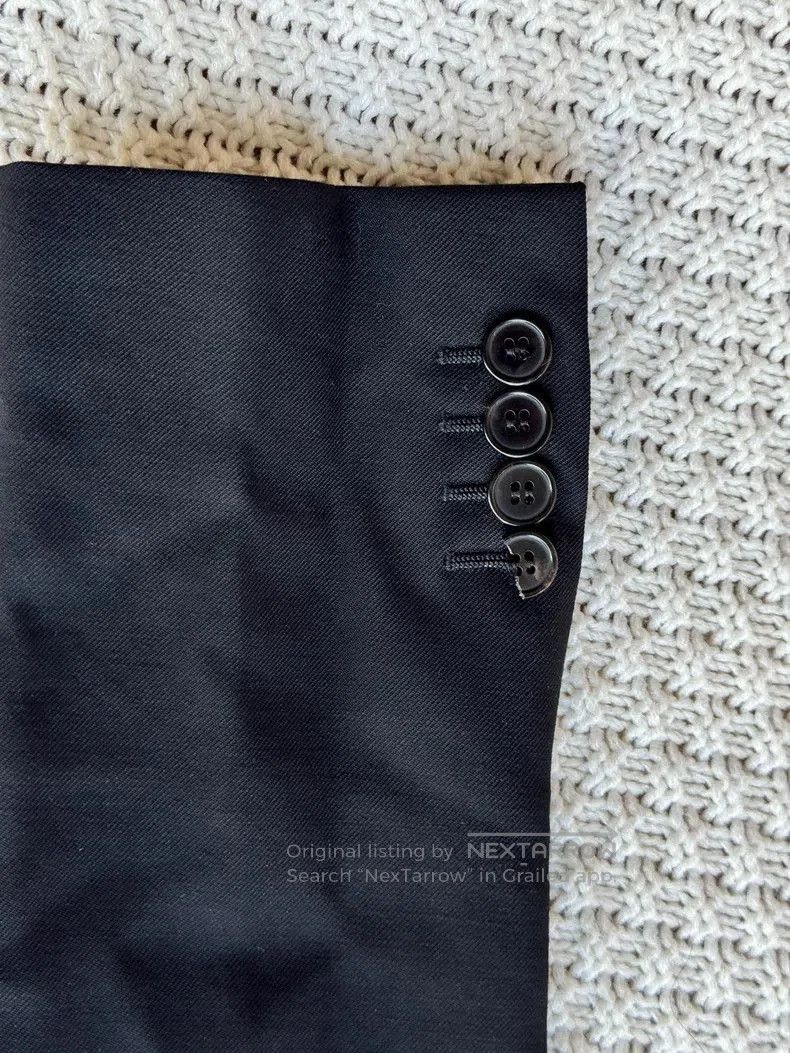 Saint Laurent Paris YSL Black Formal Blazer Jacket. Size US L / EU 52-54 / 3 - 4 Thumbnail