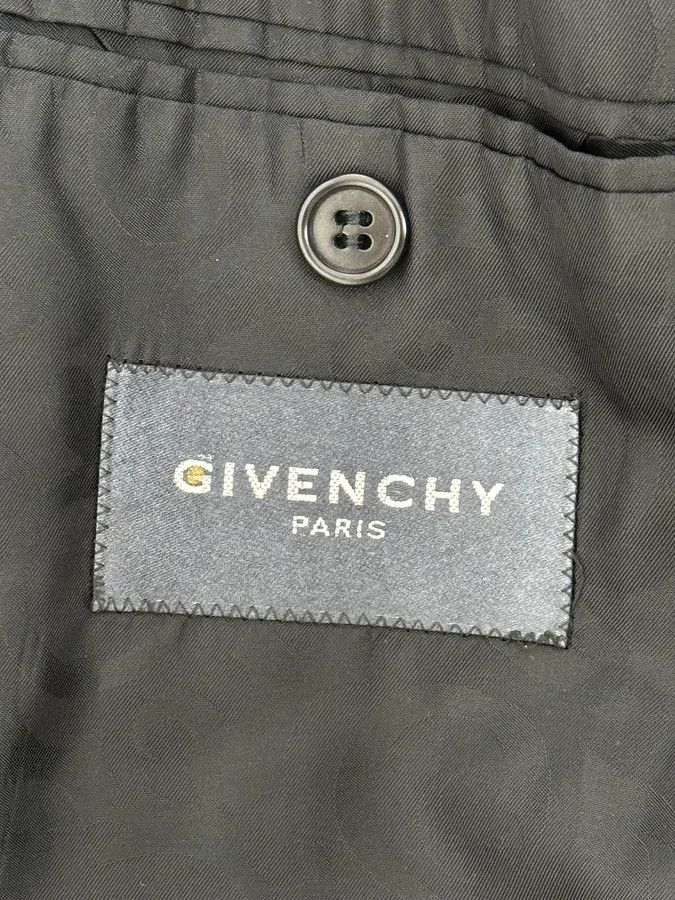 Givenchy AW2005 Givenchy Navy Wool Buttoned Trench Coat Size US M / EU 48-50 / 2 - 12 Thumbnail
