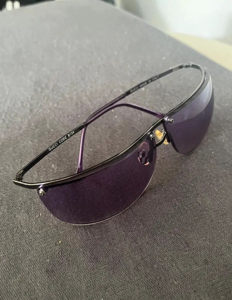 Gucci × Tom Ford × Vintage GUCCI Sunglasses Shield Rimless Wrap Ski Mask Tom Ford Era Size ONE SIZE - 1 Thumbnail