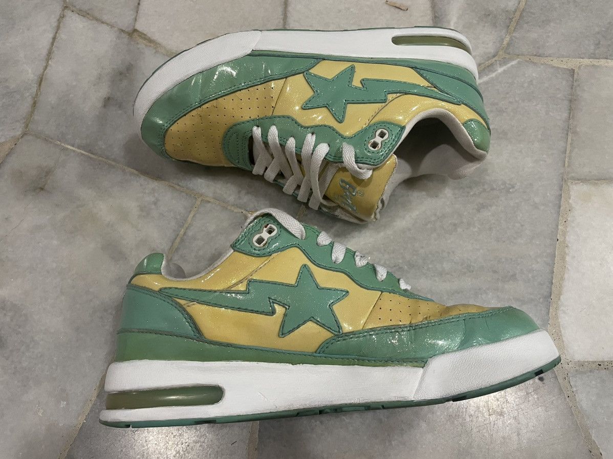 image of Bape Sta Sneakers in Green, Men's (Size 8)
