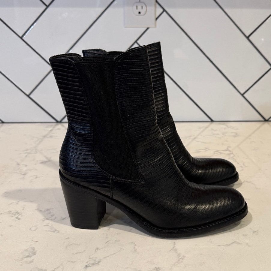 Matisse Matisse Mesmerize leather pull-on chunky heel boots size 7 Size US 7 / IT 37 - 5 Thumbnail