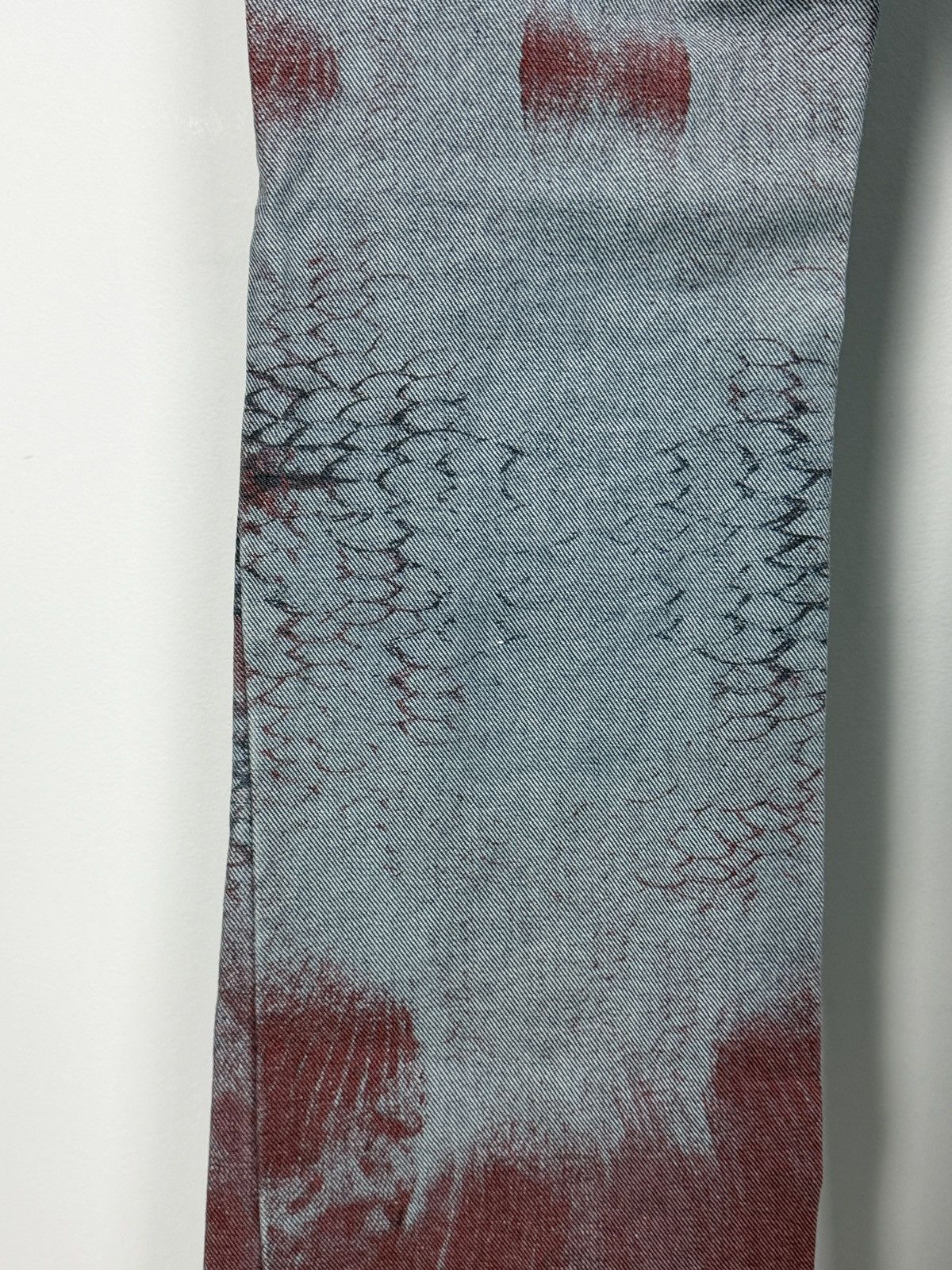 Roberto Cavalli Roberto Cavalli S/S2001 Flared Bleeding Python Scale Jeans Size 30" / US 8 / IT 44 - 13 Thumbnail