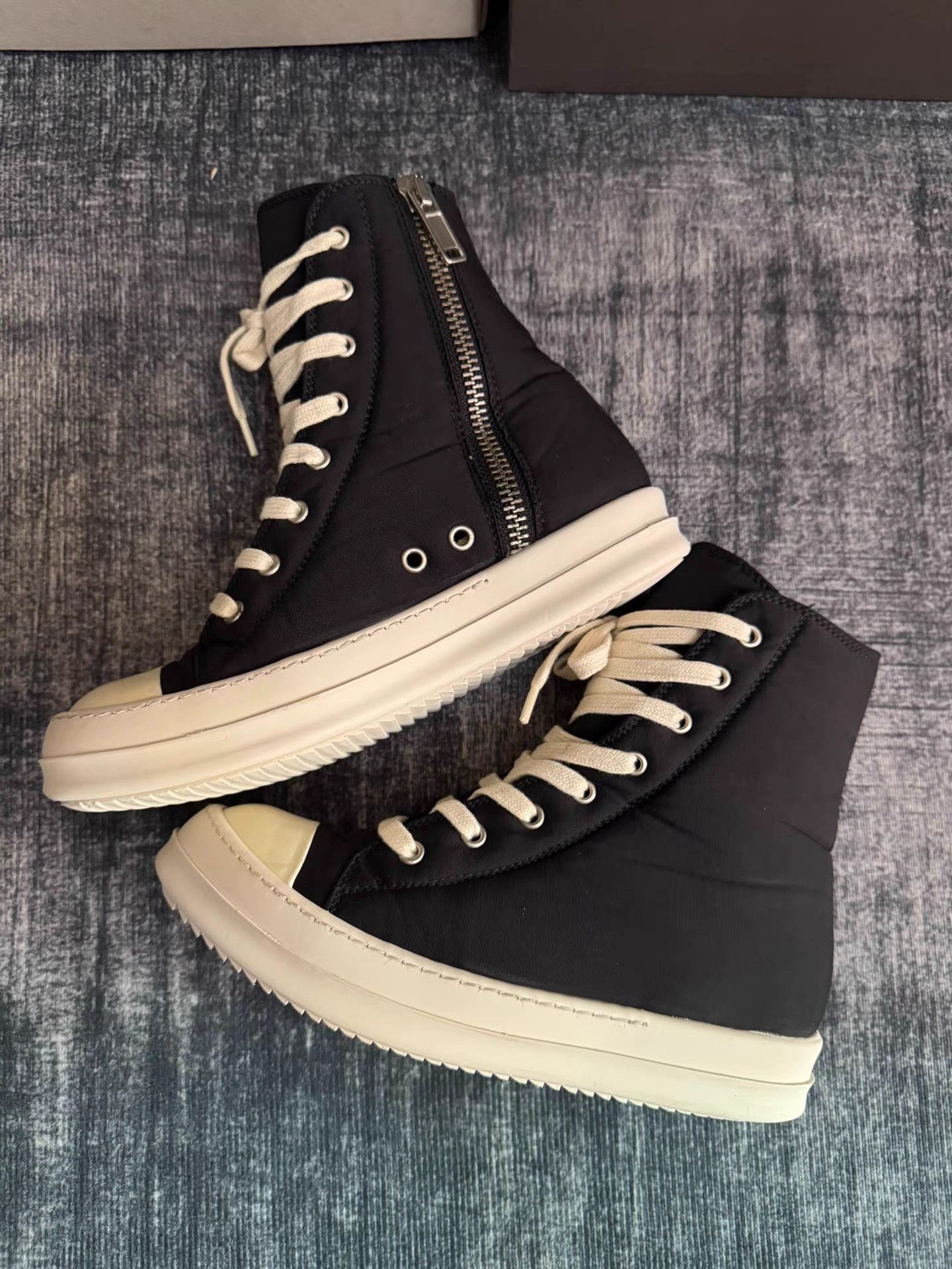 Rick Owens Rick Owens DRKSHDW Satin High Top Size US 7 / IT 37 - 3 Thumbnail