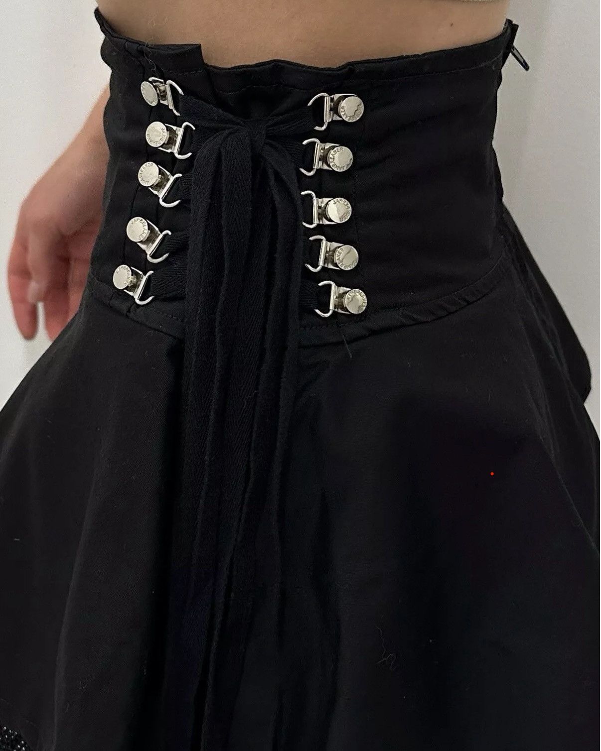 Other JawBreaker Lace-Up Sexy Mini Skirt Black Y2k gothic opium Size 27" / US 4 / IT 40 - 9 Thumbnail