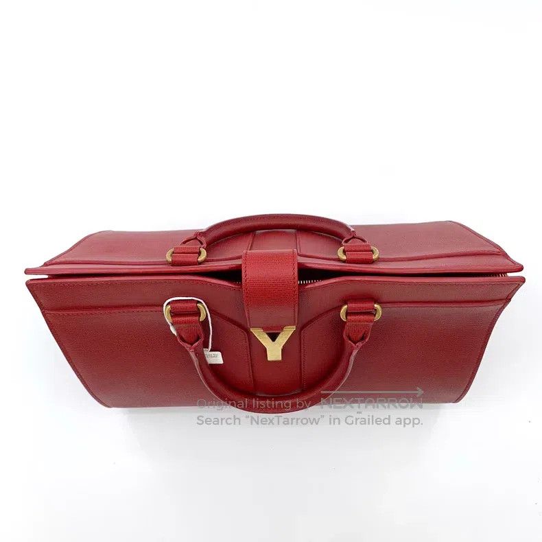 Saint Laurent Paris Saint Laurent Paris Red Leather Buckle Shoulder Bag Size ONE SIZE - 4 Thumbnail