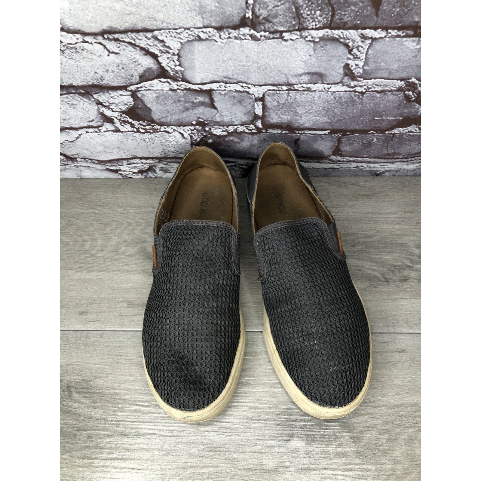 Olukai OluKai Pehuea Gray Textile Slip On Sneakers Beach Shoes Wome Size US 10 / IT 40 - 2 Thumbnail