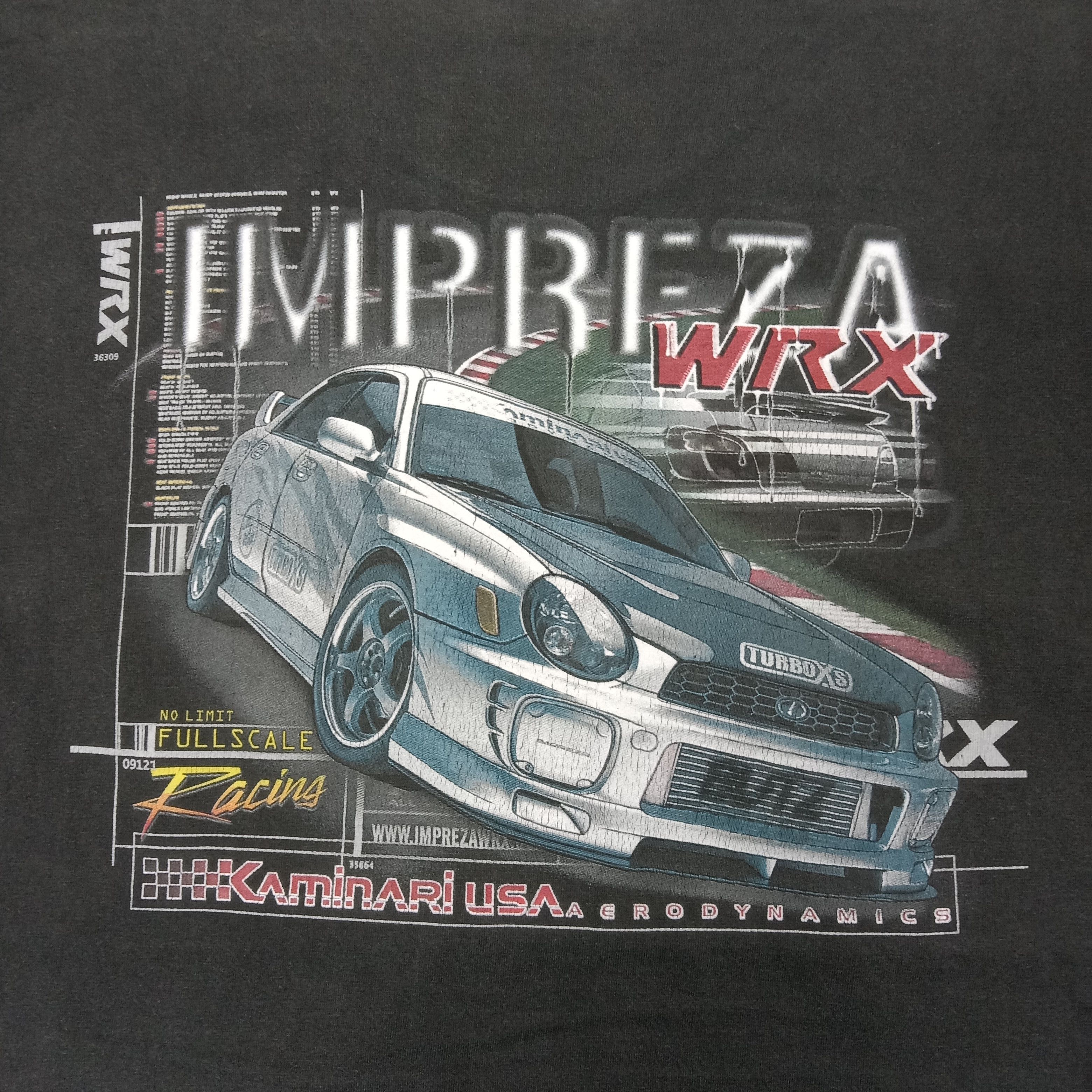 Japanese Brand WRX Impreza Racing Kaminari USA Tshirt C259N26 Size US L / EU 52-54 / 3 - 2 Thumbnail