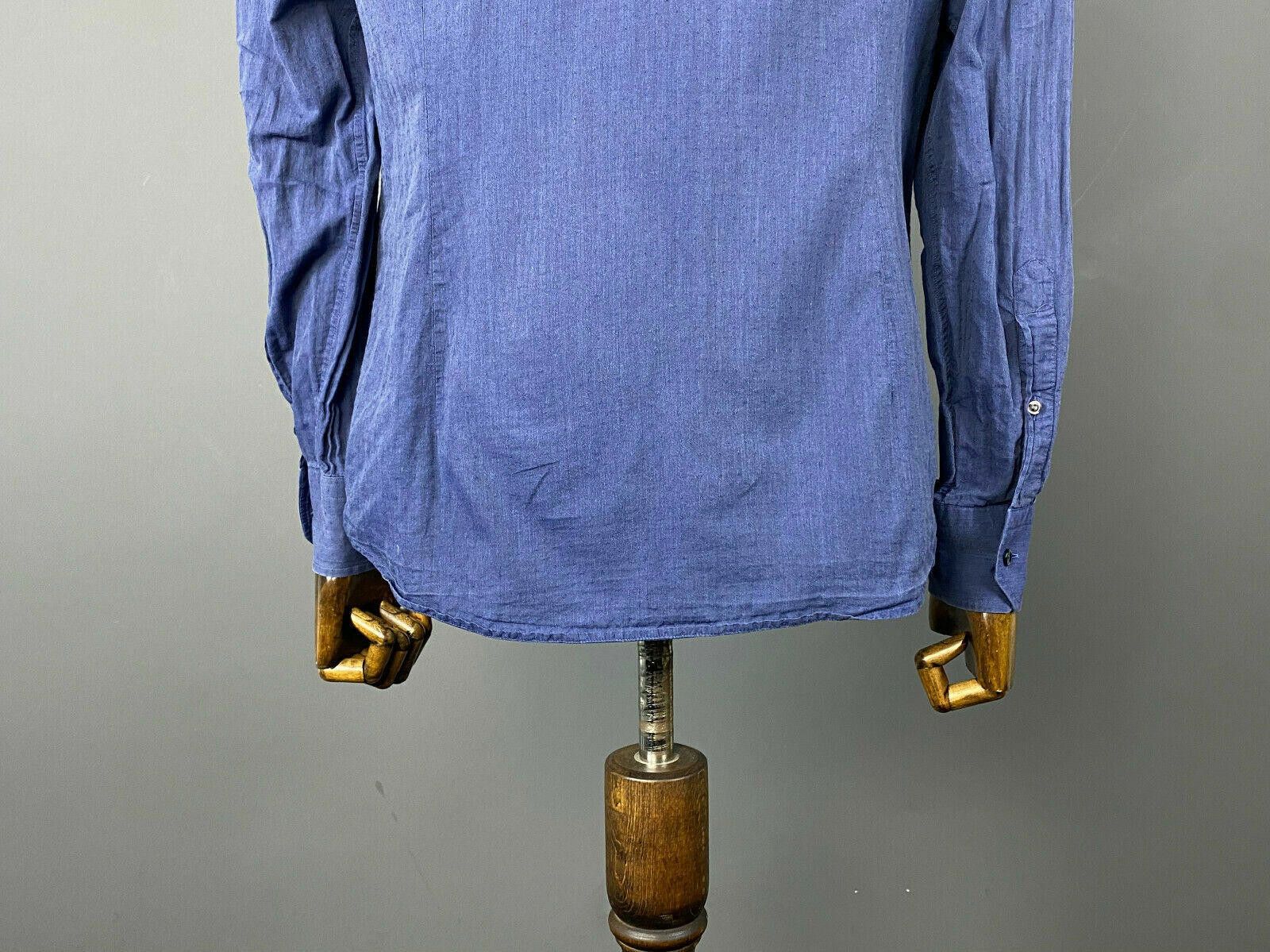 Eton Men ETON Slim Fit Blue Long Sleeve Button Up Shirt Size 41 Size US M / EU 48-50 / 2 - 7 Thumbnail