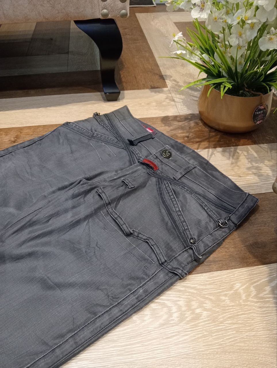 Marithe + Francois Girbaud LE JEAN DE MARITHE FRANCOIS GIRBAUD STRETCH DENIM PANTS Size US 34 / EU 50 - 5 Thumbnail