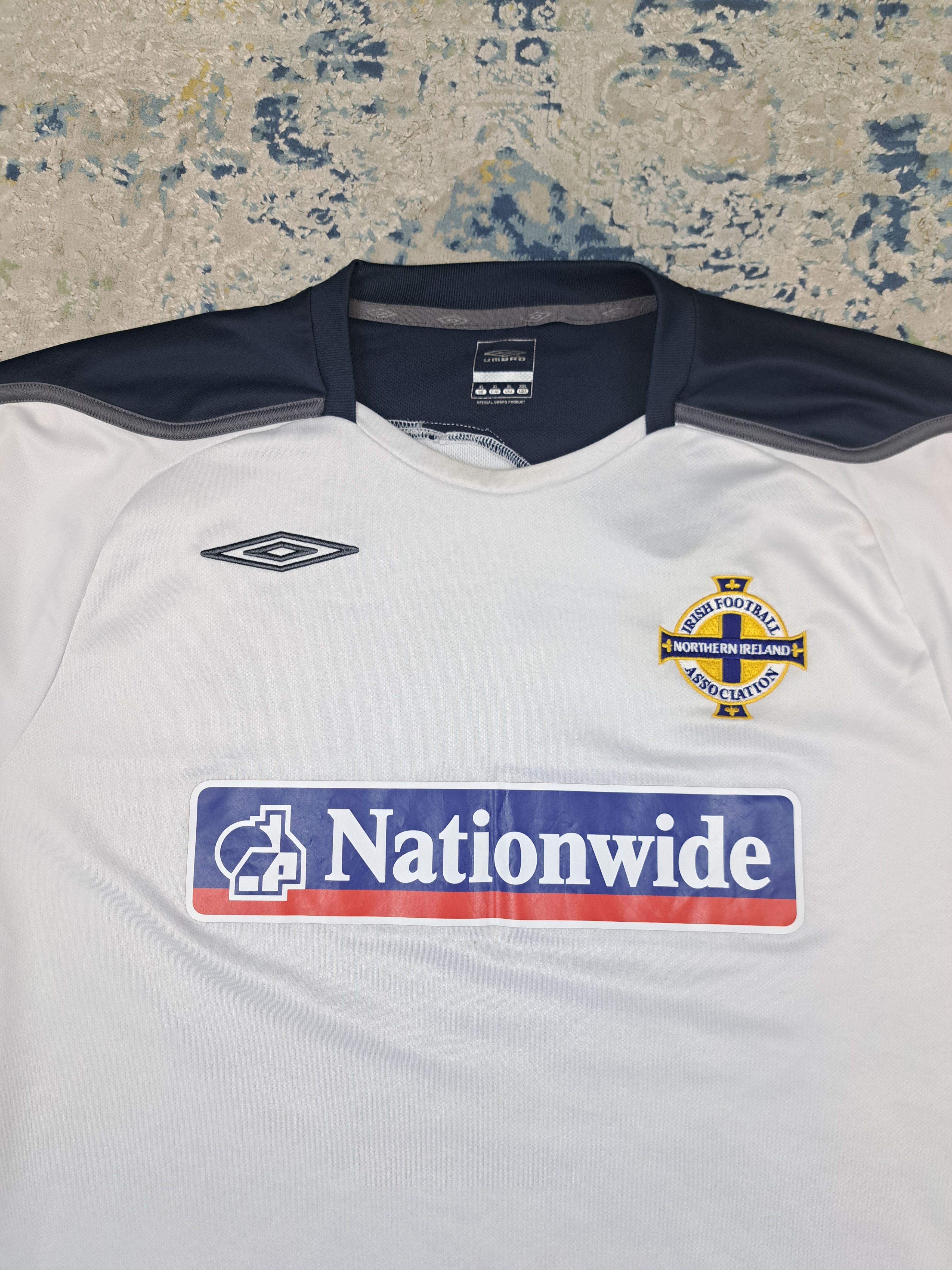 Umbro Vintage 2008 Northern Ireland Kit Soccer Jersey Blokecore Size US L / EU 52-54 / 3 - 2 Thumbnail