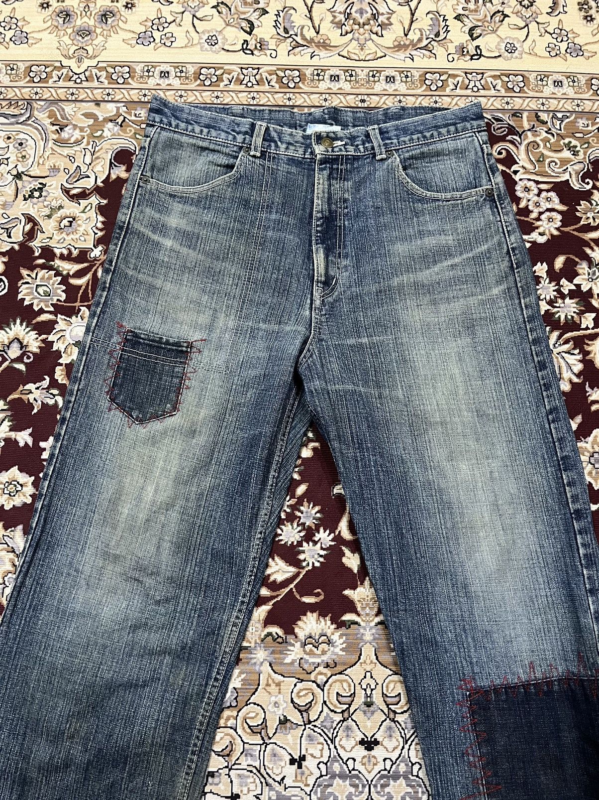 Swagger Swagger Japanese Brand Patchwork Denim Size US 34 / EU 50 - 6 Thumbnail