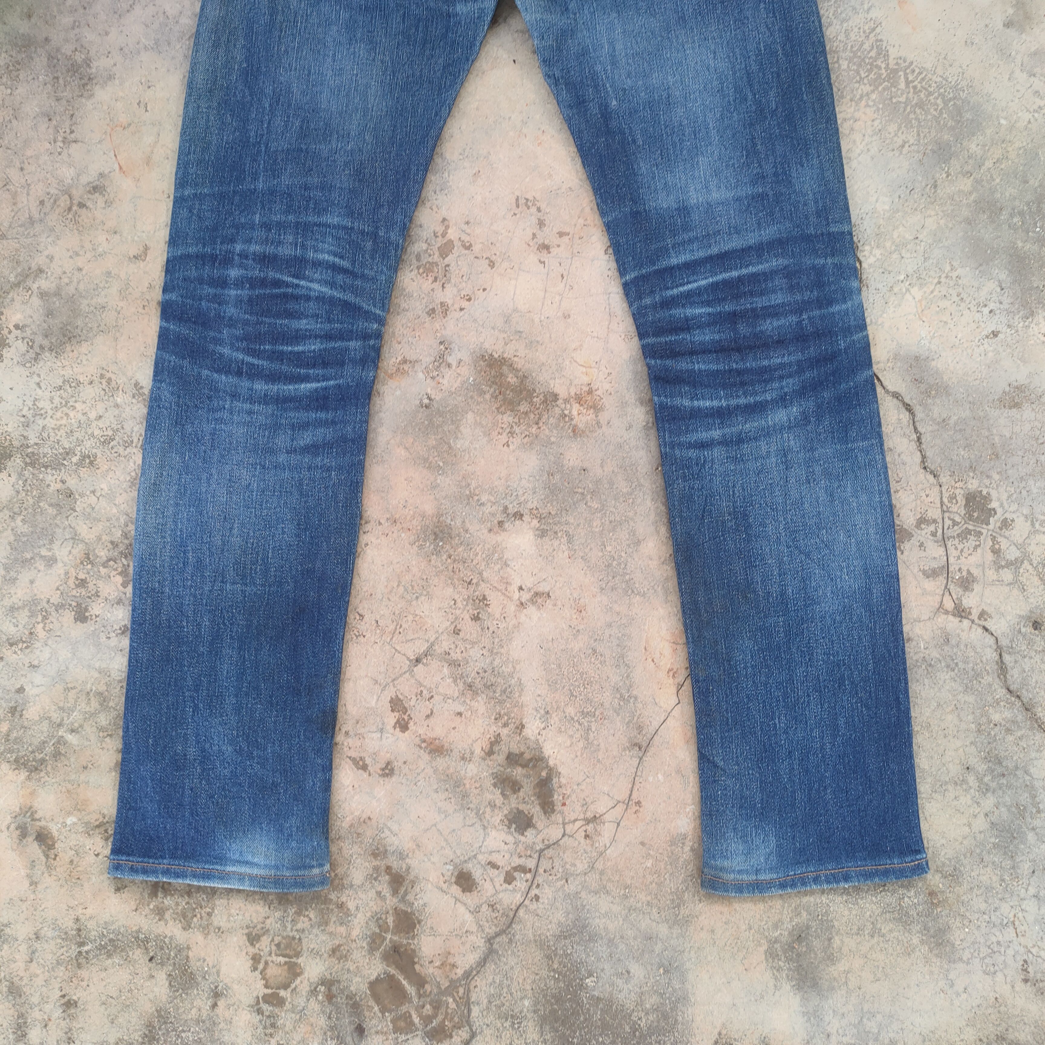 Japanese Brand VINTAGE JAPANESE RUSTY SKINNY FADED DISTRESSED JEAN PANTS Size US 32 / EU 48 - 10 Thumbnail