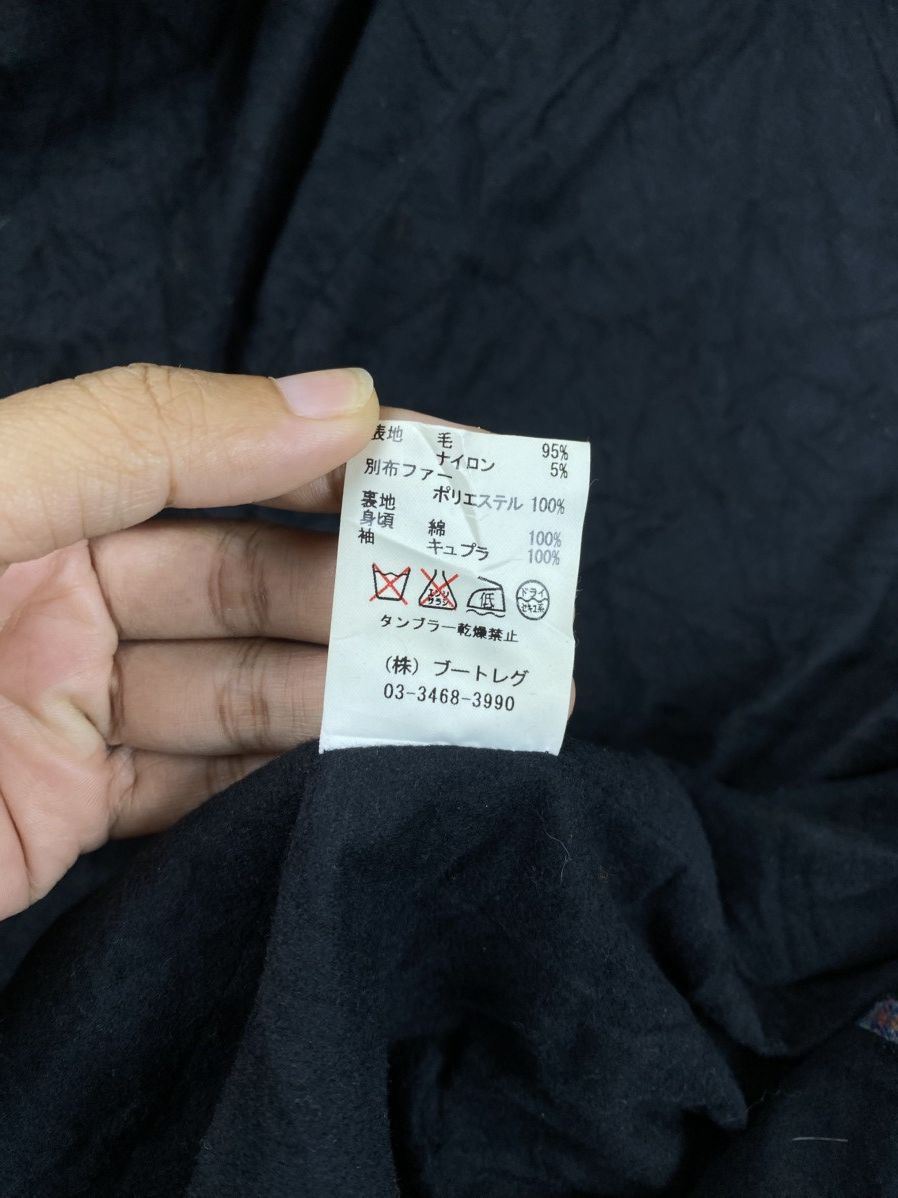 Japanese Brand Vtg Low Hurtz Blue & Grey Wool Plaid Sherpa Collar Jacket Size US M / EU 48-50 / 2 - 14 Thumbnail