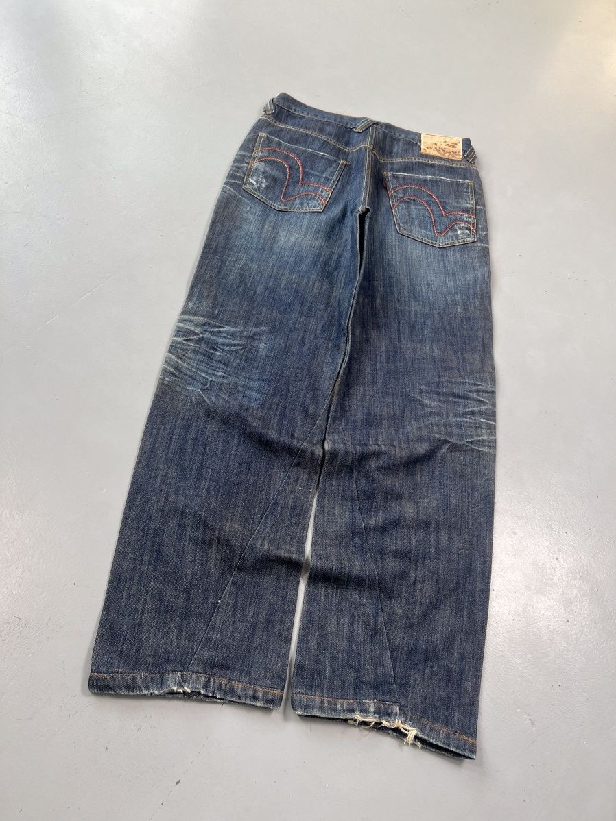 Japanese Brand Vintag Evisu inspired seagull denim pant Size US 30 / EU 46 - 3 Thumbnail