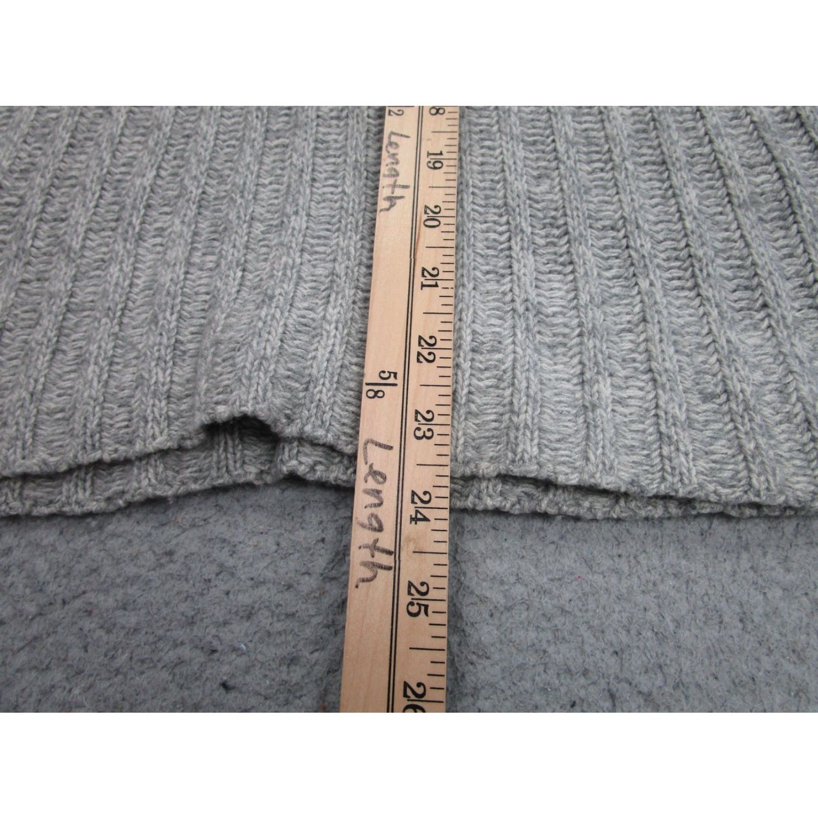 Vintage SWTR Sweater Womens Large Gray Merino Cashmere Mock Neck Ribbed Knit Pullover Size L / US 10 / IT 46 - 7 Thumbnail