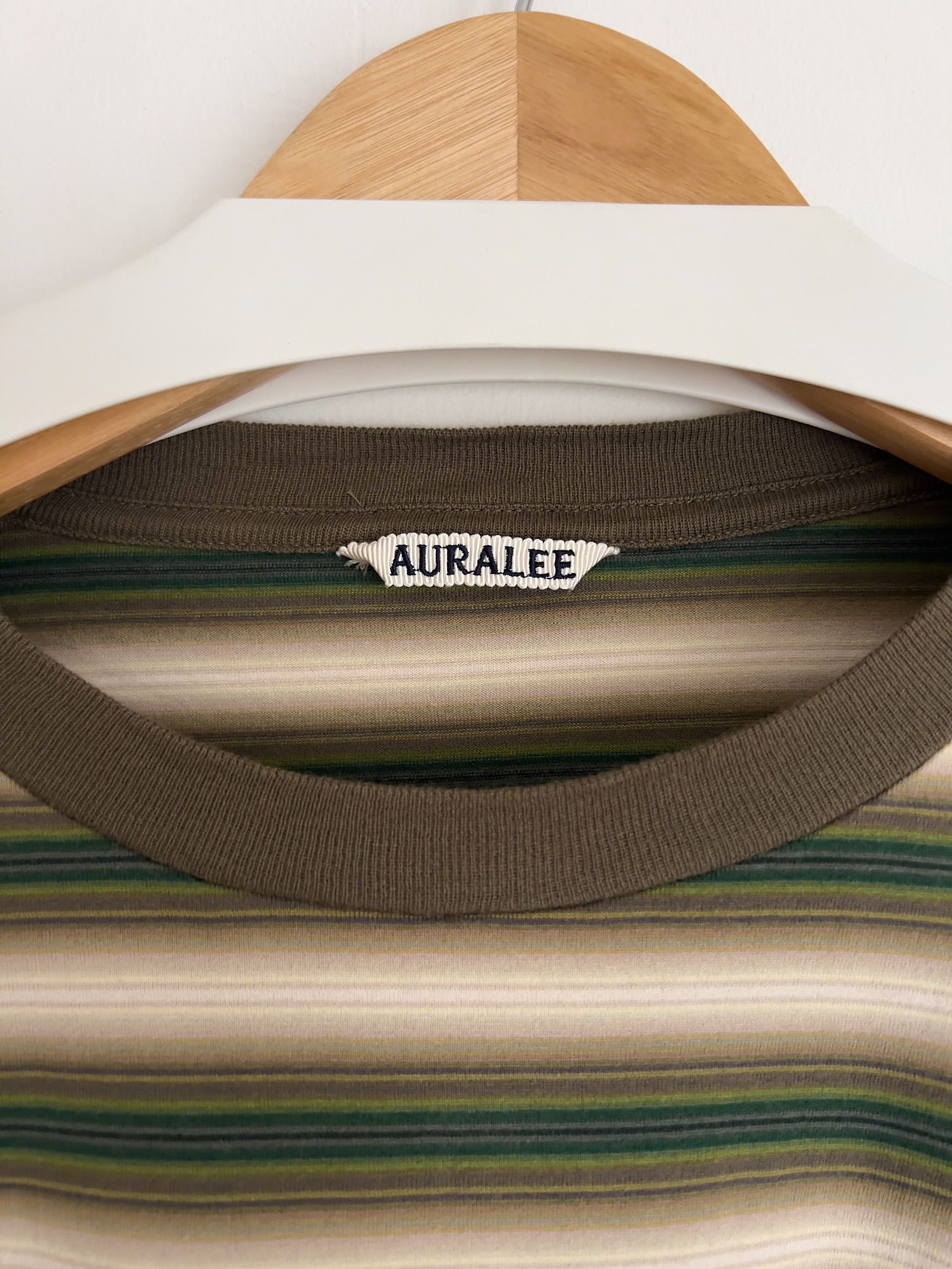 Auralee Auralee Gradient Stripe Jersey L/S Tee - Fade Brown Stripe Size US L / EU 52-54 / 3 - 3 Thumbnail