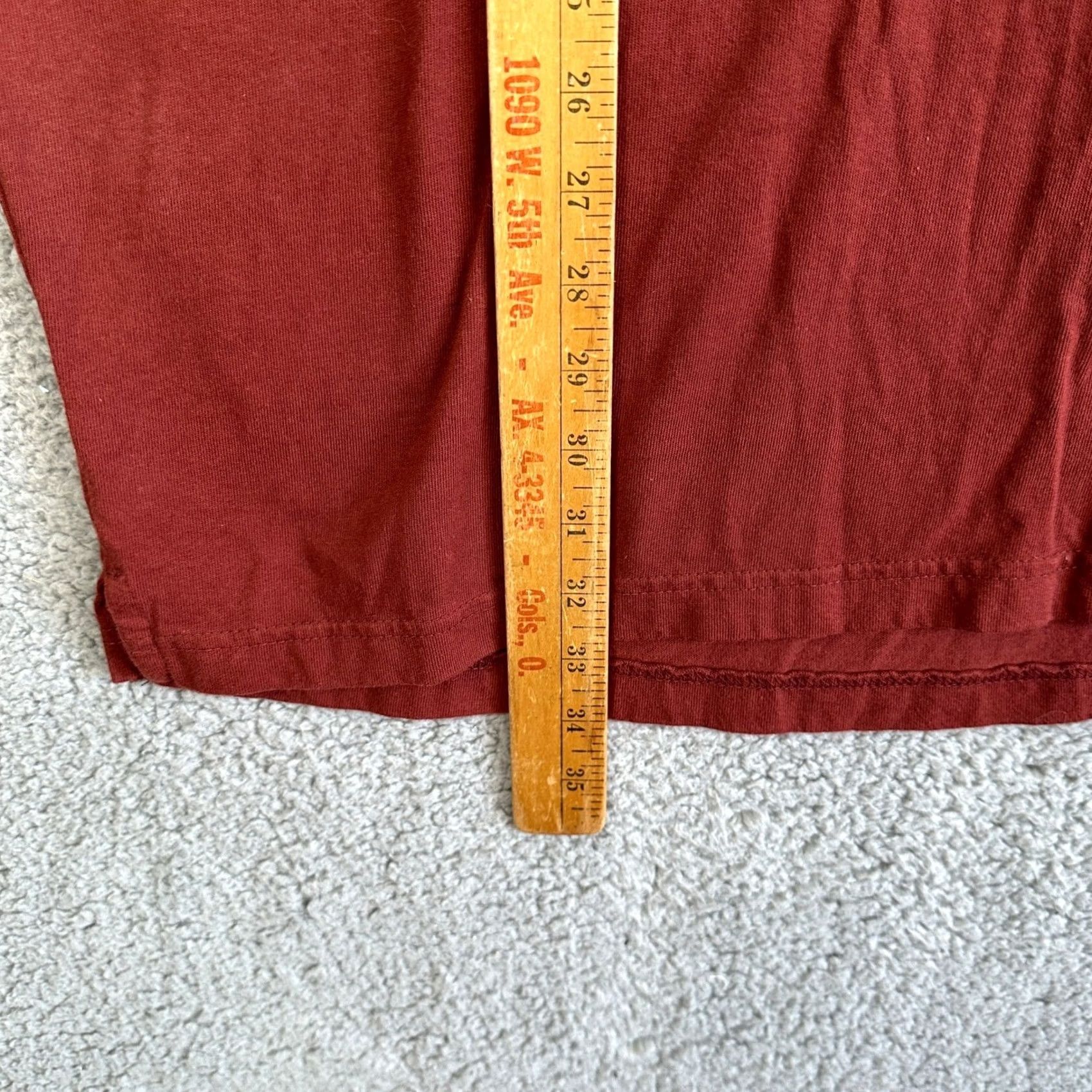 Duluth Trading Company Duluth Trading Co T-Shirt Henley Mens XL Red Work Relaxed Longtail Long Sleeve Size US XL / EU 56 / 4 - 6 Thumbnail