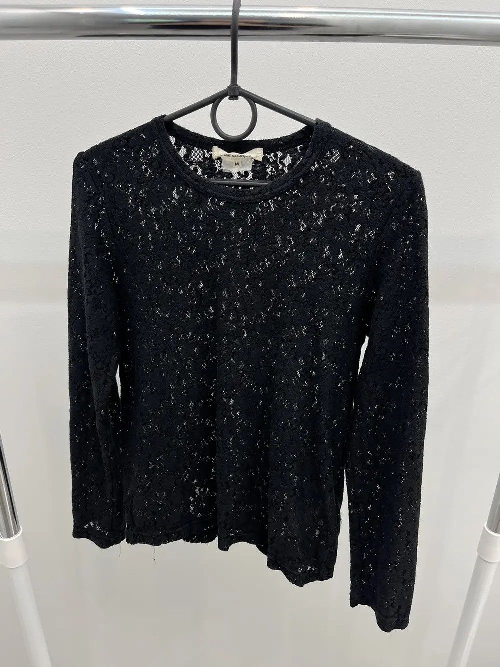 Comme des Garcons Comme des Garcons SS2011 Long Sleeve Lace Blouse Size M / US 6-8 / IT 42-44 - 1 Thumbnail