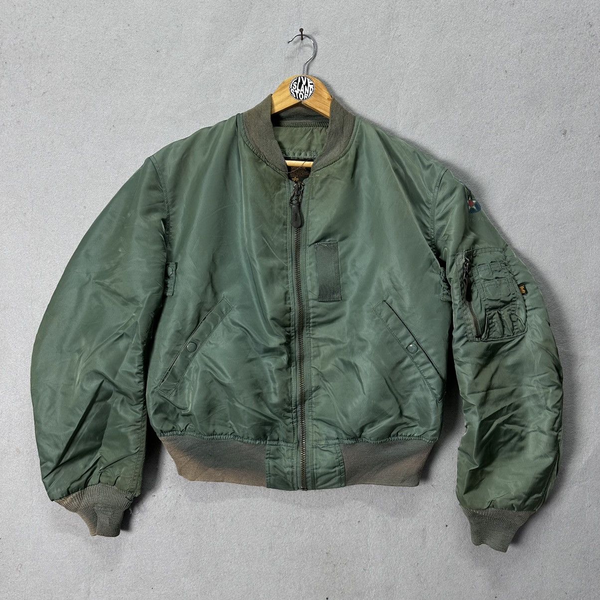 Alpha Industries Vintage Alpha Industries MA-1 Flight Jacket USAF Bomber Size US M / EU 48-50 / 2 - 1 Thumbnail
