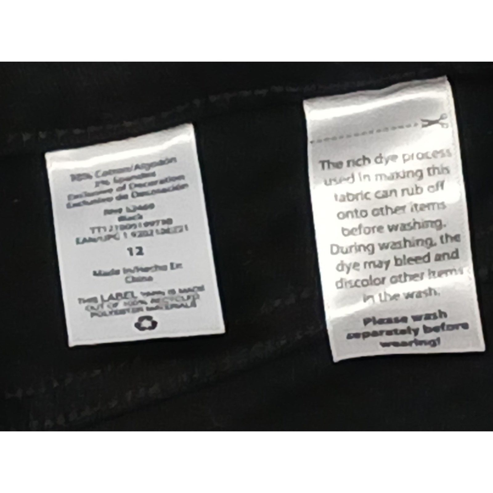 Other Time & Tru (12) Mid -Rise Black Khaki Womens Casual Shorts Size 34" / US 12 / IT 48 - 5 Thumbnail