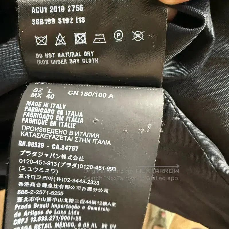 Prada Prada Black Polyester Men's Outerwear Coat. Size US L / EU 52-54 / 3 - 8 Thumbnail