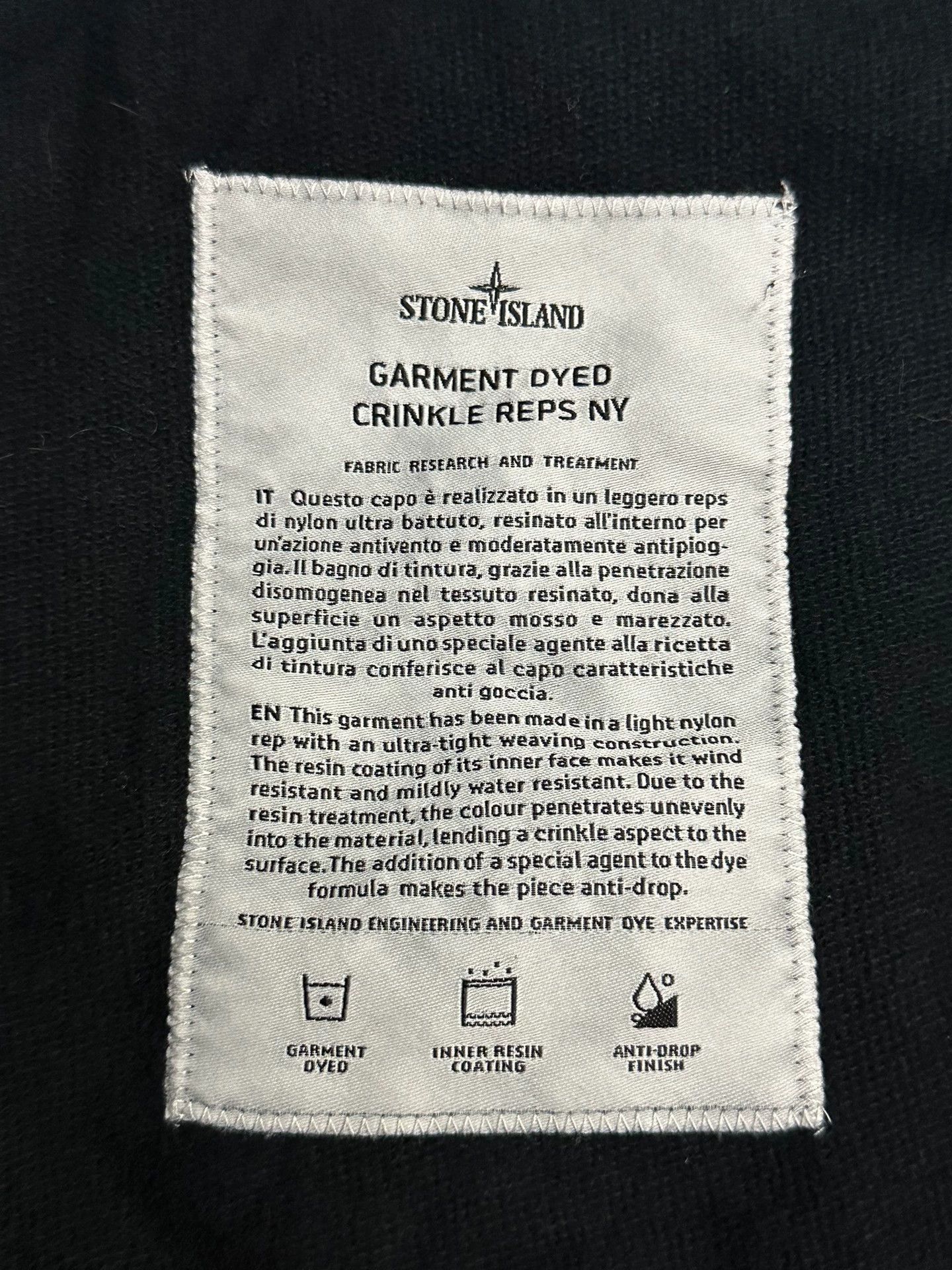 Stone Island Stone Island garment-dyed crinkle nylon-cotton L Size US L / EU 52-54 / 3 - 7 Thumbnail
