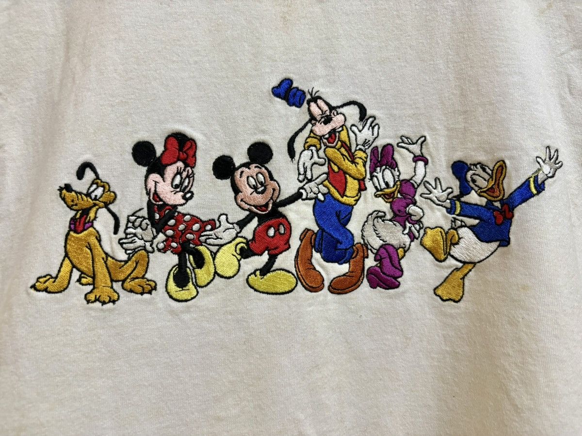 Vintage Vintage 90s Mickey Mouse Line Up Embroidery Cartoon Disney Size US XL / EU 56 / 4 - 3 Thumbnail