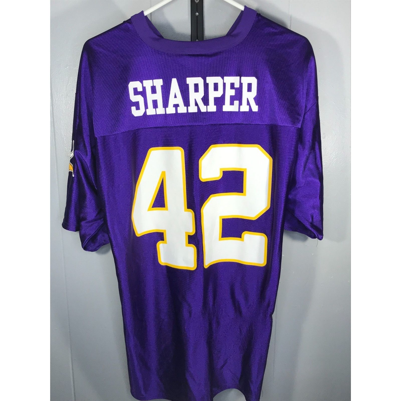Reebok Vintage Minnesota Vikings Jersey Men’s LG Purple Home 42 Dar Size US L / EU 52-54 / 3 - 1 Thumbnail