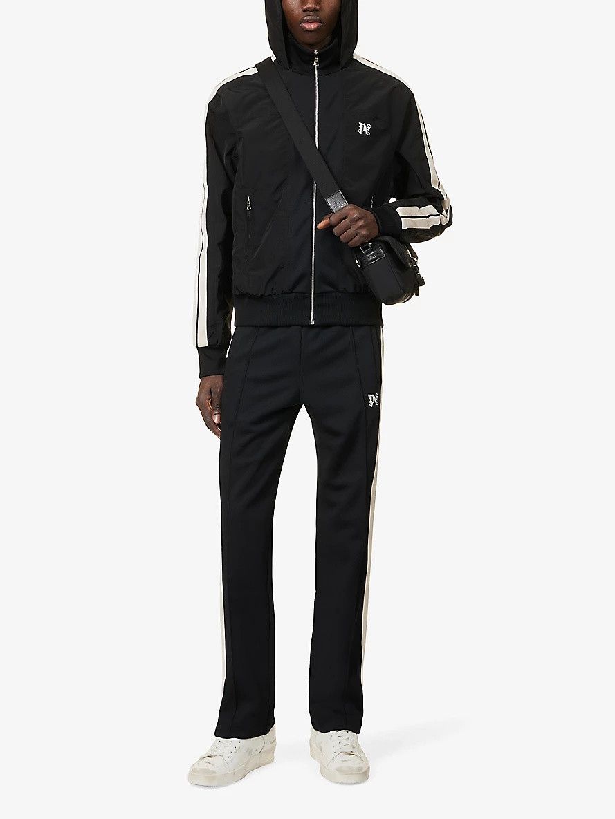 Palm Angels o1y0325 Logo Hooded Jacket in Black Size US M / EU 48-50 / 2 - 5 Thumbnail