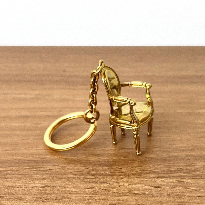 Dior Christian Dior Vintage Gold Chair Keyholder Size ONE SIZE - 5 Thumbnail