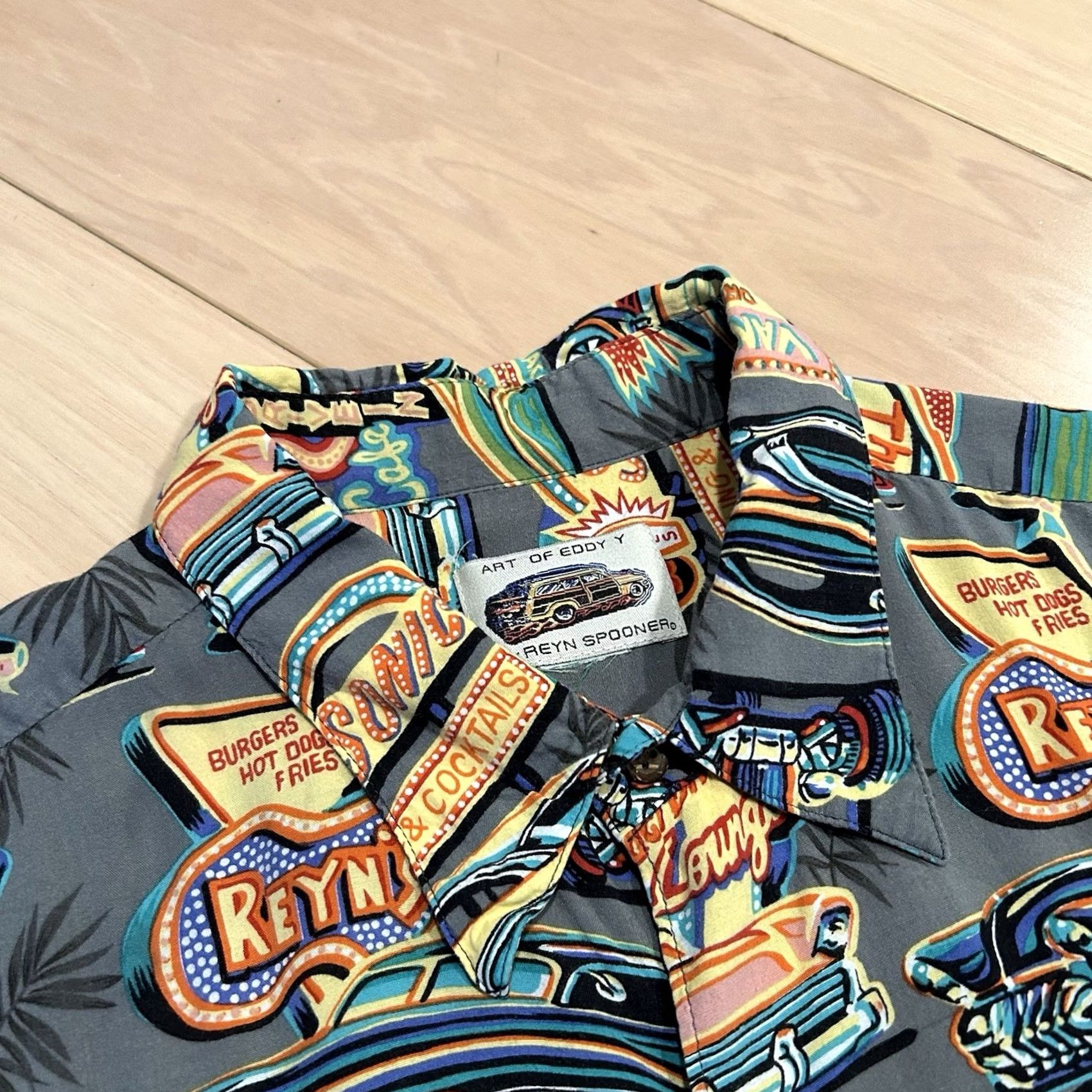 Reyn Spooner VINTAGE Reyn Spooner Hawaiian Button Up Shirt Cars Long Sleeve Men’s Large Size US L / EU 52-54 / 3 - 4 Thumbnail