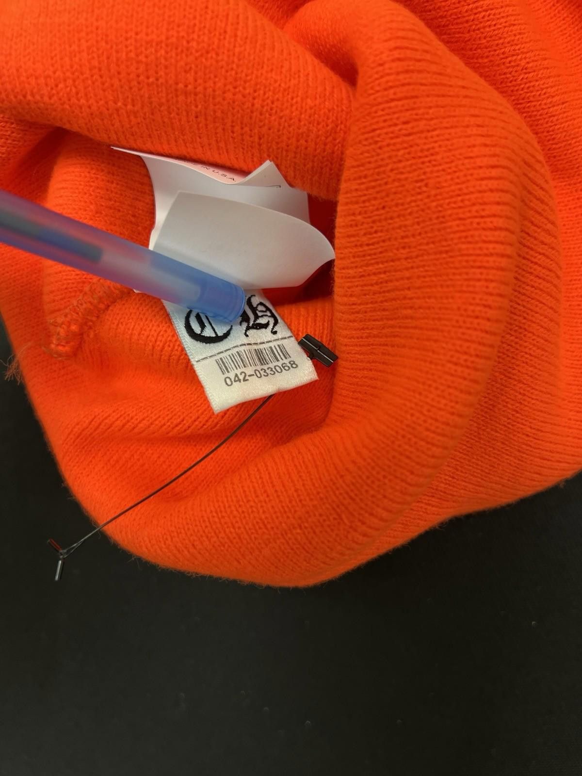 Chrome Hearts Chrome Hearts Orange Knit Logo Beanie Cap Hat Size ONE SIZE - 8 Thumbnail