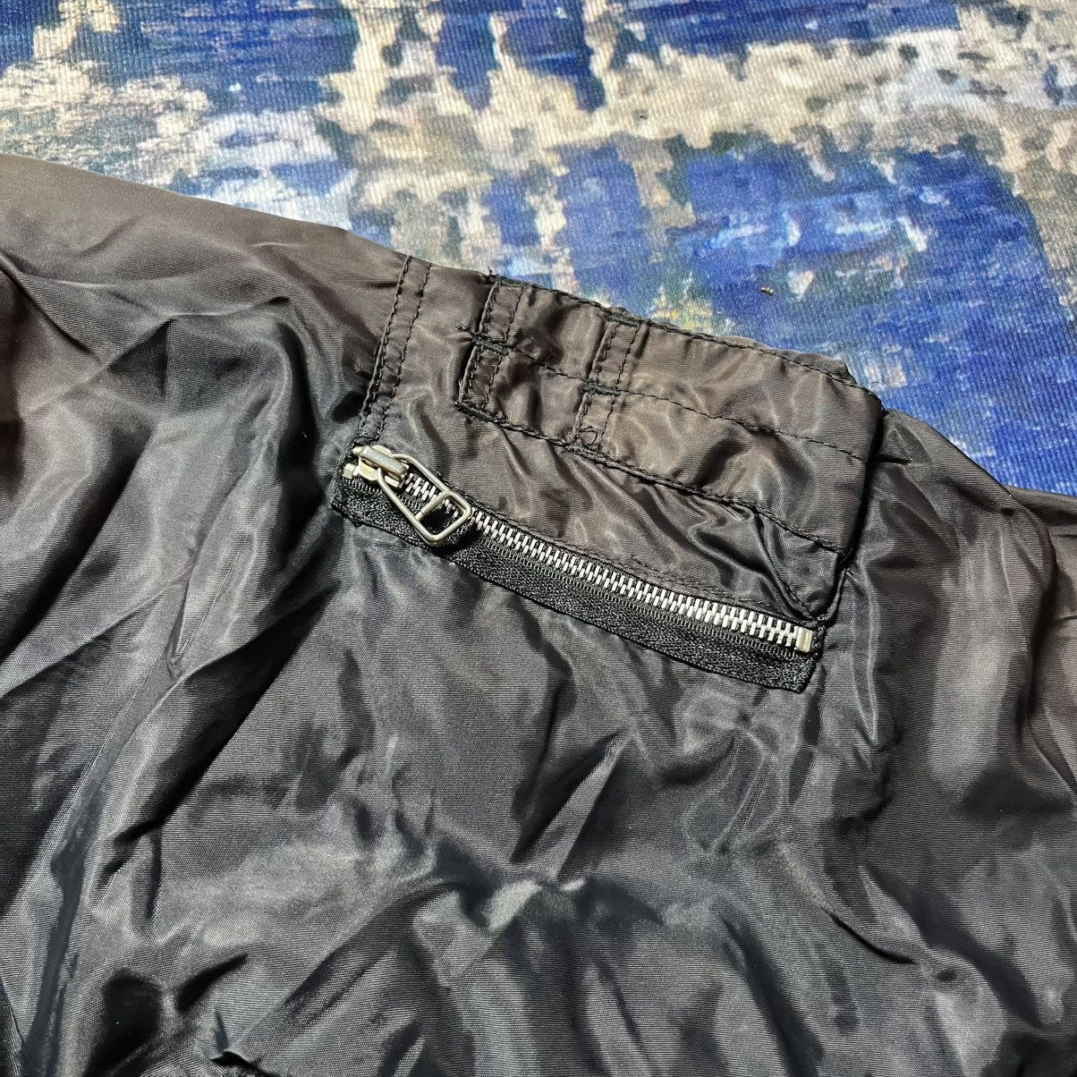 Vintage Vintage MA-1 Bomber Jacket Sun Faded 90s Size US L / EU 52-54 / 3 - 5 Thumbnail