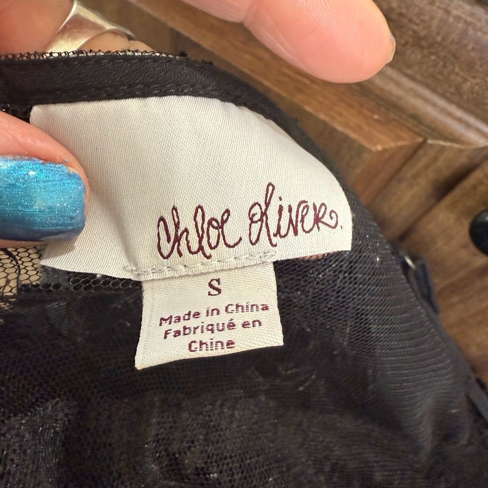 Chloe Black Fringe Dress chole oliver the Galleria address P 165 Size S / US 4 / IT 40 - 4 Thumbnail
