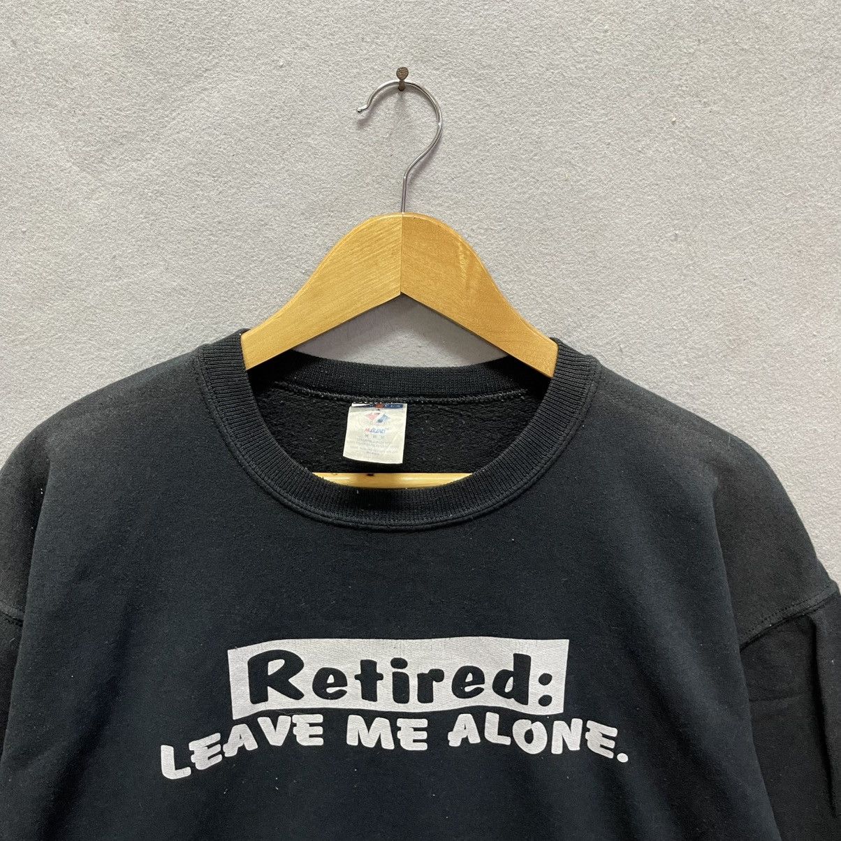 Jerzees Vintage Jerzees “Retired: Leave Me Alone” Graphic Sweatshirt Size US M / EU 48-50 / 2 - 2 Thumbnail