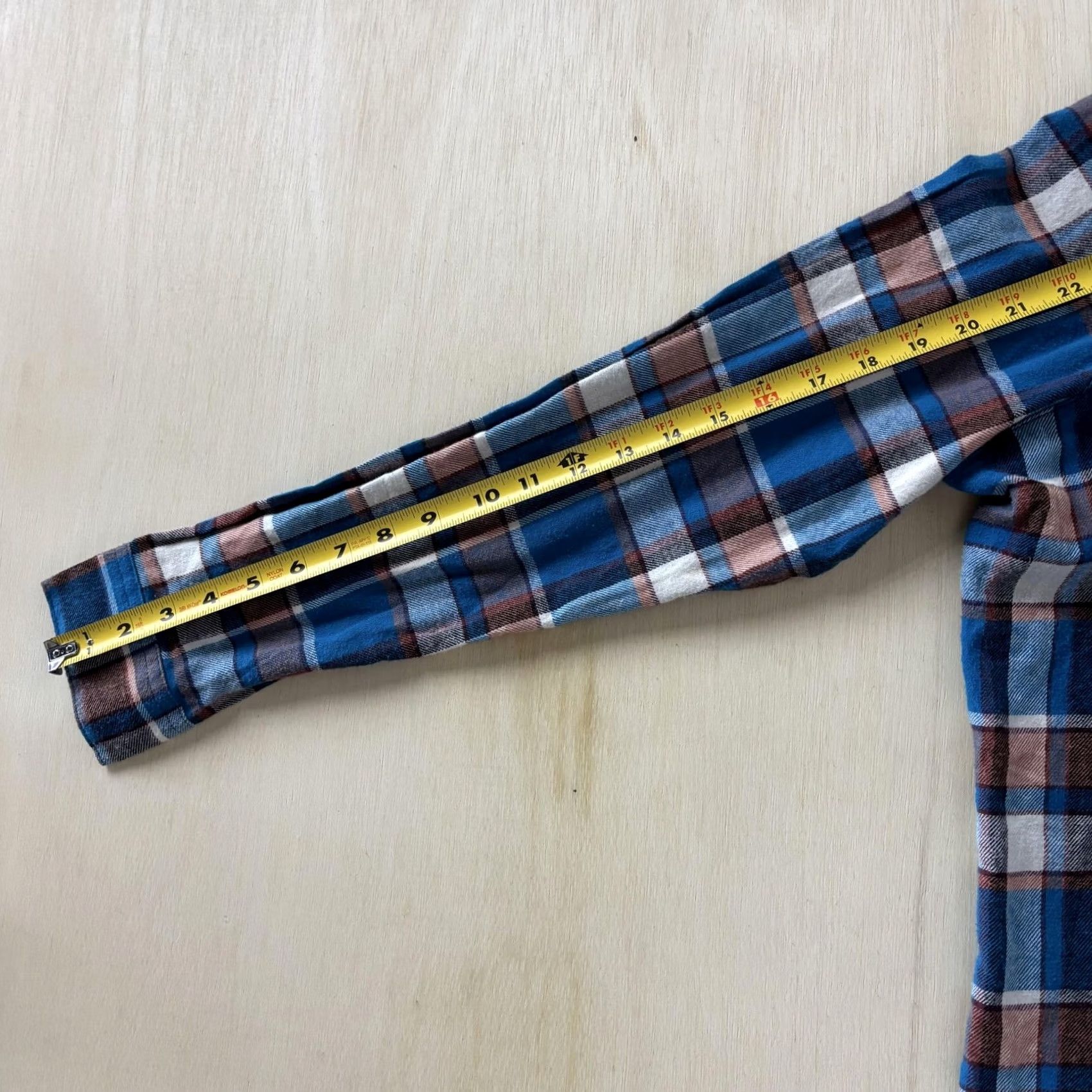 Wrangler Wrangler Womens XL Blue Plaid Flannel Western Snap Shirt Long Sleeve Casual Size XL / US 12-14 / IT 48-50 - 7 Thumbnail
