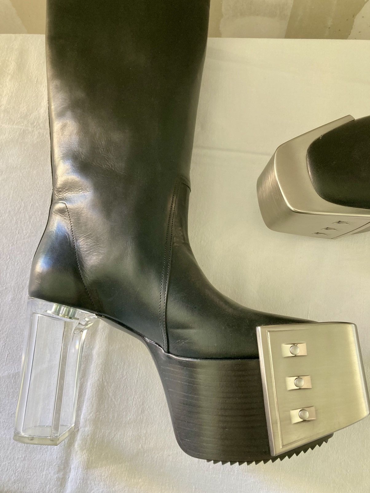 Rick Owens NEVER WORN / RIck Owens Black Bauhaus Platform Boots Size US 9 / EU 42 - 5 Thumbnail