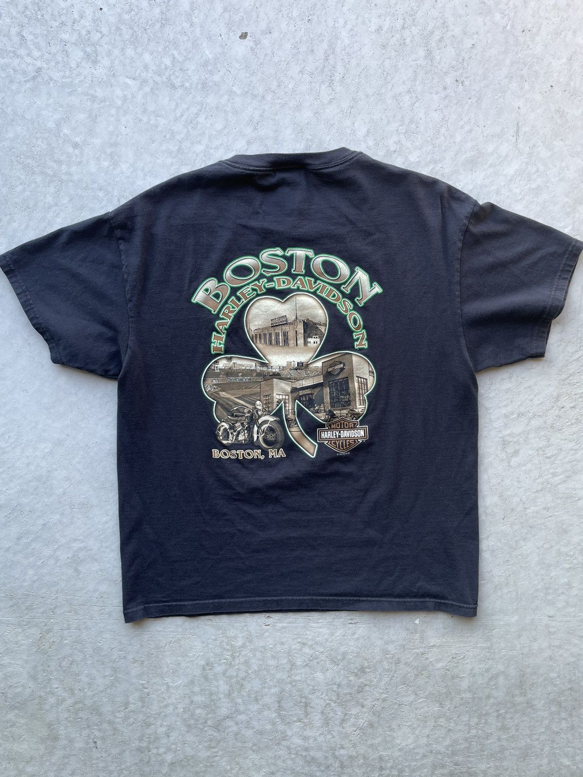 Harley Davidson × Vintage Vintage Harley Boston Tee Size US M / EU 48-50 / 2 - 1 Thumbnail