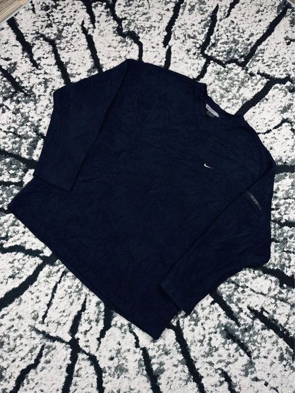 Nike Nike Vintage Navy Blue Swoosh Crewneck Fleece Sweatshirt XL Size US XL / EU 56 / 4 - 2 Thumbnail