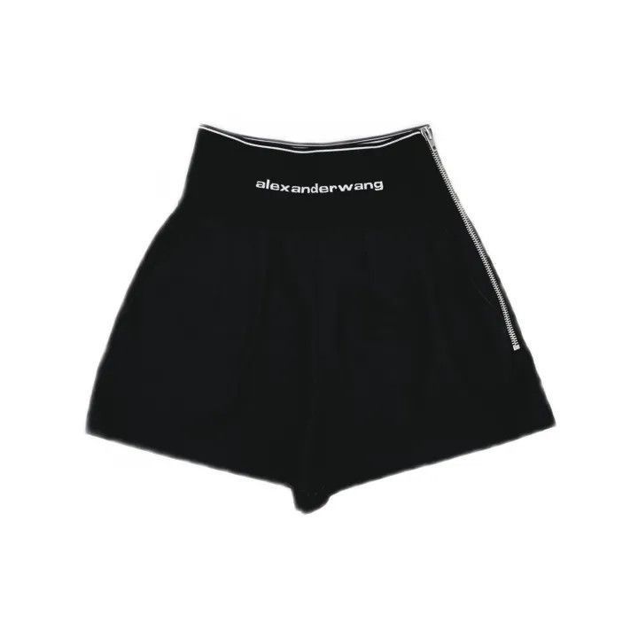 Alexander Wang Alexander Wang High-Waisted Logo Shorts - Size 23" - 1 Thumbnail