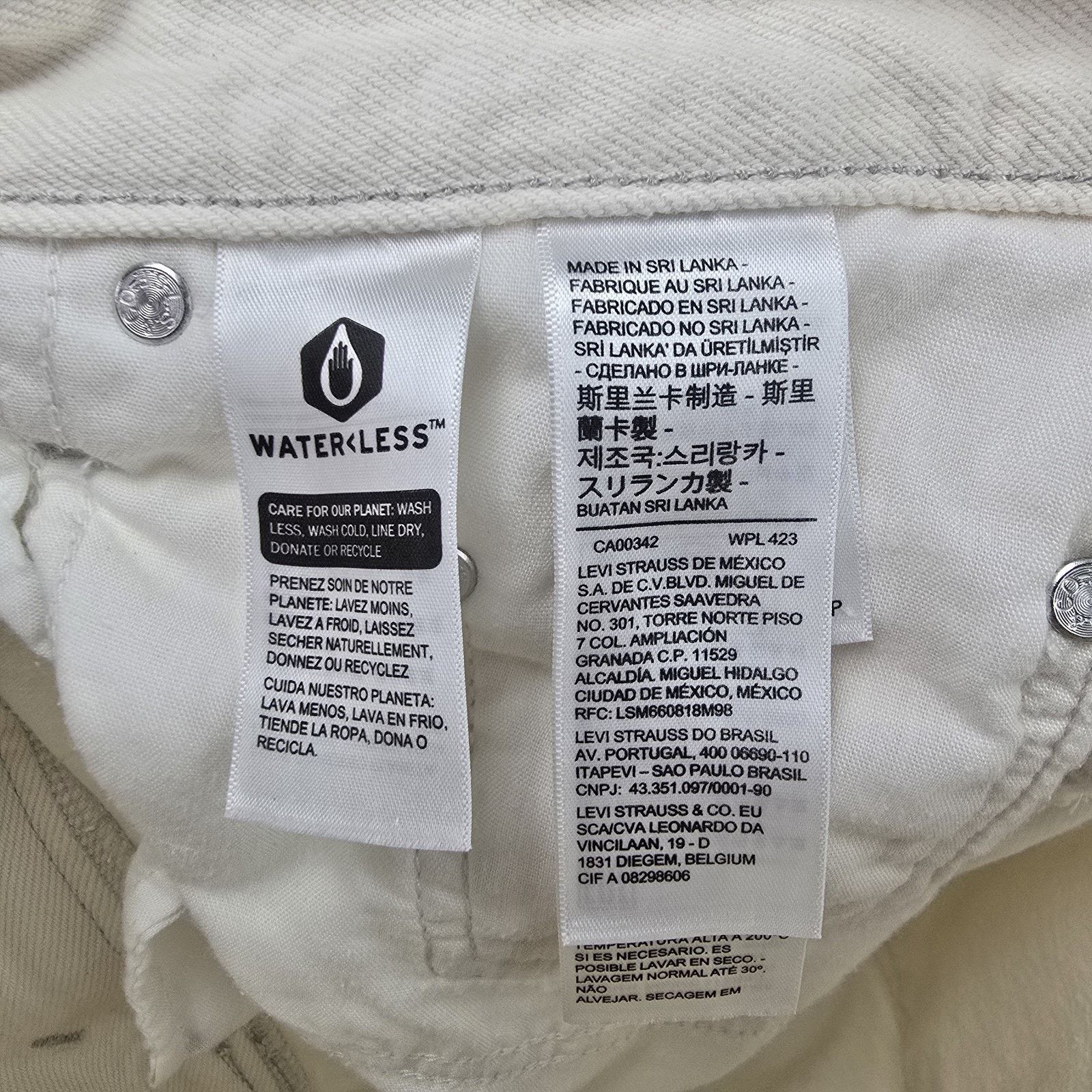 Levi's Levis Silver Tab 94 Baggy Jeans Womens 30 (Fits 32x30) White Size 30" / US 8 / IT 44 - 7 Thumbnail